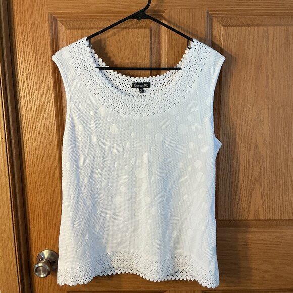 Chances R White tank top - Picture 1 of 1
